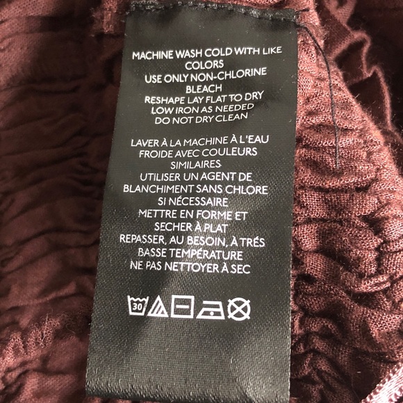 NWT Urban Outfitters Chelsea Linen Blend Smocked Ruched Crop Top Tank Brown - Picture 10 of 12